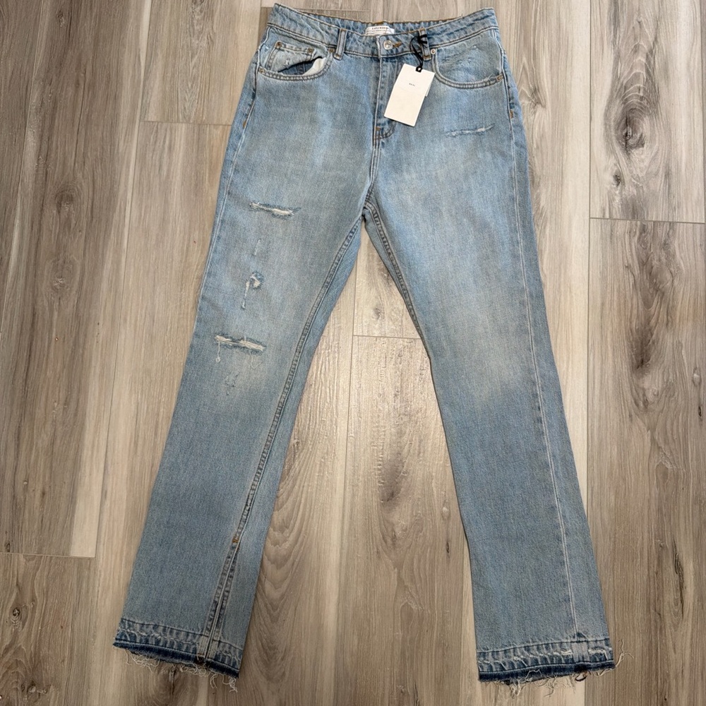 Zara NWT distressed denim